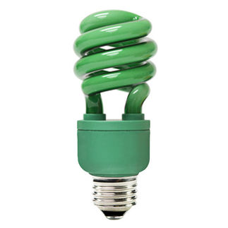 Bombilla CFL verde